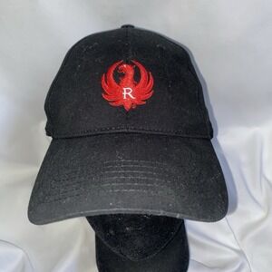 Official Ruger Embroidered Red Logo Strapback Cap Baseball Hat One Size Fits All